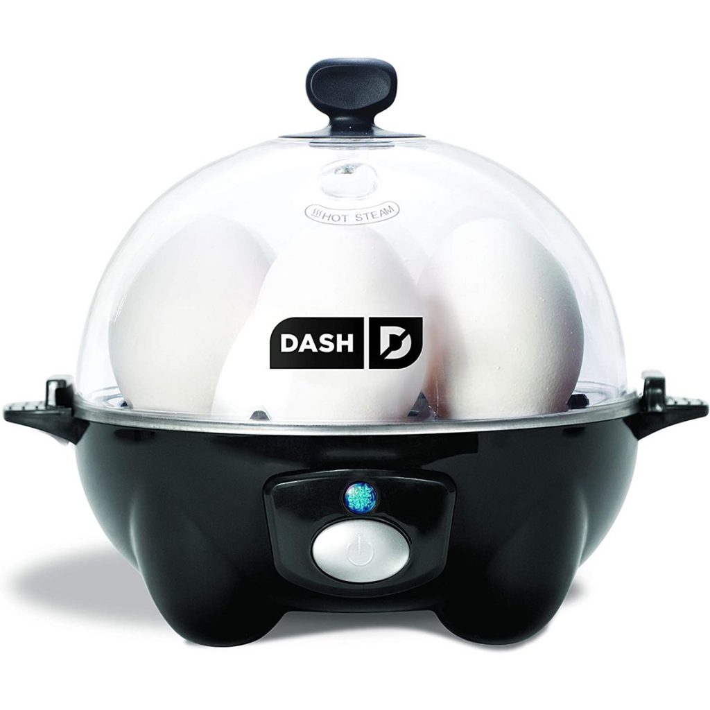 Dash black Rapid 6 Capacity Electric Cooker for Hard Boiled, Poached, Scrambled Eggs, or Omelets